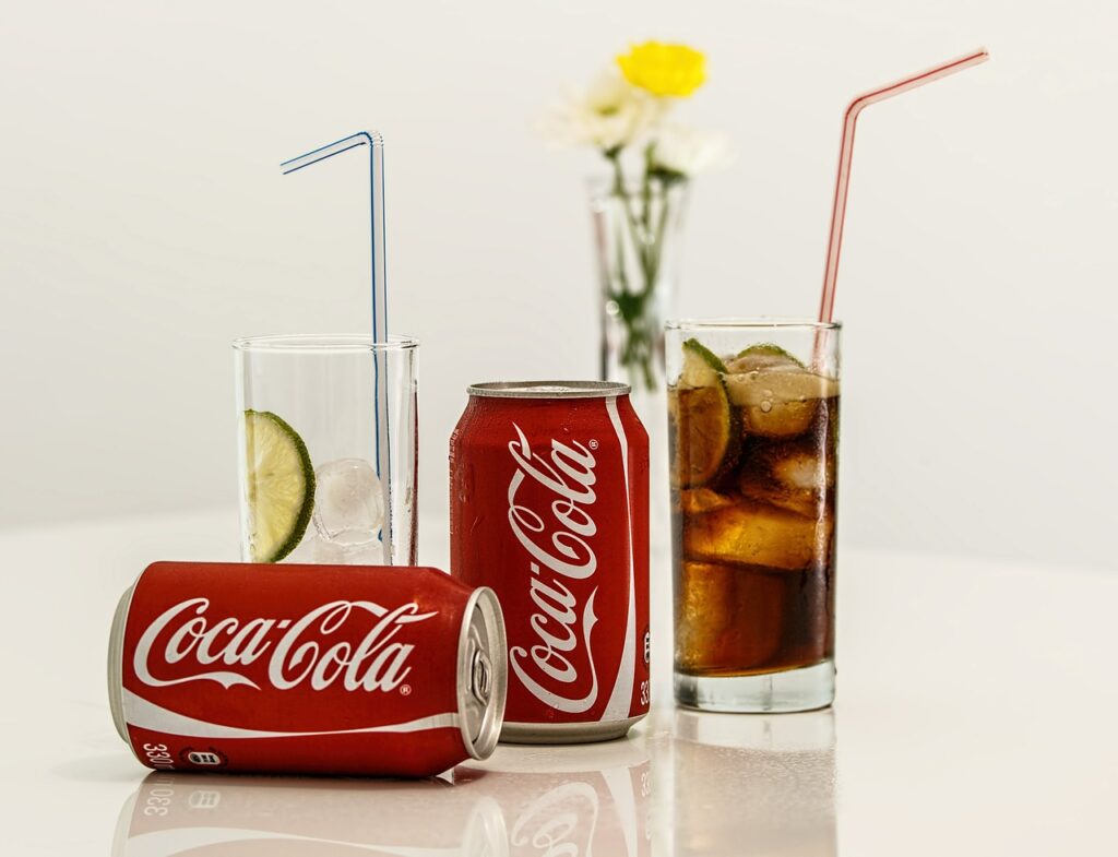 coke-glasses-cans